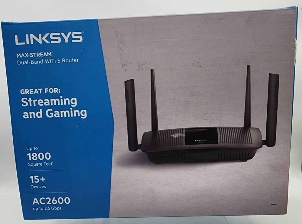 NEW OPEN BOX Linksys EA8100 Max-Stream AC2600 Gigabit WiFi Router (EA8100)